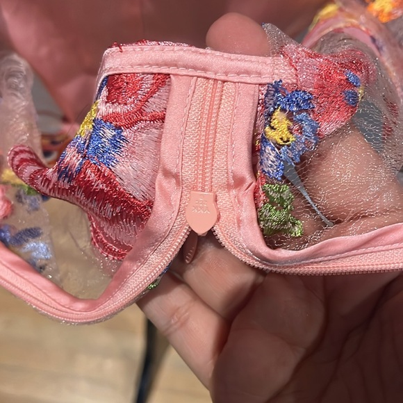 For Love & Lemons Percy Mini Dress in Multicolor  
embroidered floral accents - Picture 11 of 15